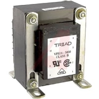 Transformador, energía, bobina, 1, Freq 50/60Hz, Pri 115/230VAC, Sec 8/16VAC, +30C