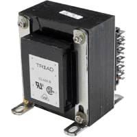 Transformador, energía, bobina, 1, Freq 50/60Hz, Pri 115/230VAC, Sec 10/20VAC, +30C