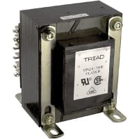 Transformador, energía, bobina, 1, Freq 50/60Hz, Pri 115/230VAC, Sec 12/24VAC, +30C