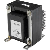 Transformador, aislamiento, bobina, 1, Freq 50/60Hz, Pri 115/230VAC, Sec 115/230VAC