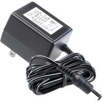 Fuente de alimentación, AC-DC, 9V, 0.3A, 120V adentro, incluido, enchufe de pared, linear, 2.7W, serie WDU9