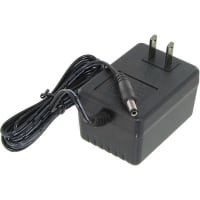 Fuente de alimentación, AC-DC, 12V, 0.3A, 120V adentro, incluido, enchufe de pared, linear, serie WDU12