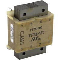 Transformador, 12VA, Sec: Ser 0.5A, 1.0A normal, Pri: 115/230V, Sec: Ser 24VCT, 12V normal