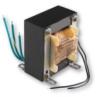 Transformador, energía, bobina, 1, Freq 50/60Hz, Pri 115VAC, Sec 24 (CT) VAC, UL