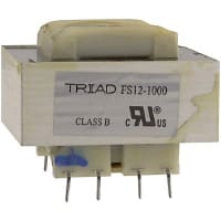 Transformador, energía, bobina, 1, Freq 50/60Hz, Pri 115/230VAC, Sec 6.3/12.6VAC