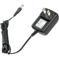 Fuente de alimentación, AC-DC, 6V, 1.25A, 90-264V adentro, incluido, enchufe de pared, 7.5W, serie WSU060