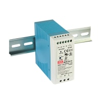 Fuente de alimentación, AC-DC, 48V, 0.83A, 100-264V adentro, incluido, carril del estruendo, PFC, 40W, serie de MDR