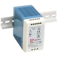 Fuente de alimentación, AC-DC, 48V, 2A, 100-264V adentro, incluido, estruendo, PFC, industrial, 96W, serie de MDR