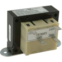 El transformador, control, clase 2, 50VA, 120/208/240V Pri, 24V Sec, arrastra