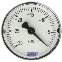 Entrada positiva análoga de la galga de presión de 4253256 detrás, tamaño 1/4 NPT de la conexión