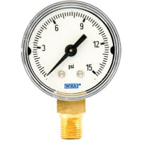 Galga, presión, 15psi, 1/8 L ABS-Caso,  111.10 1.5