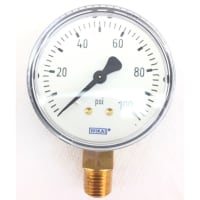 4253132 Analog Positive Press Gauge Bottom Entry 100psi, Connection Size 1/4 NPT