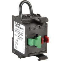 Cambie la parte, bloque del contacto, SPST, 1NC, terminal del tornillo, serie M22