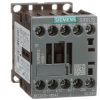 Contactor de energía, AC3, 7A, 400V, 24VDC, 3 poste, terminal del tornillo