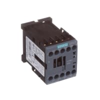 Contactor de energía, AC3, 9A, 400V, 1NO, 24 VAC, 50/60 hertzio, 3 poste, serie 3RT