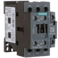 Contactor de Sirius 3Rt 3 poste, 38 A, kilovatio de 18.5, 110V Ac@ 50 hertzio, bobina de 120V Ac@ 60 hertzio