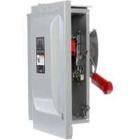 Disconnect Switch, Fused, Safety, 30A, 2 Pole, 240V, 3W, Nema Type 3R