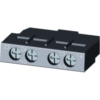 Interruptor auxiliar transversal, 2NO, tornillo, serie 3RV2