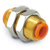 Pneumatic Bulkhead Tube--Tube a AdapterStraight, Connection A 8m m, B 8m m
