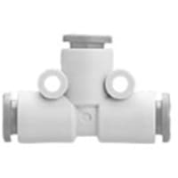 Adaptador neumático del Tubo-a-Tubo de la te, empujar hacia adentro 1/8 ", serie KQ2