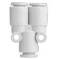 Adaptador neumático del Tubo-a-Tubo de Y, empujar hacia adentro 4 milímetros, serie KQ2