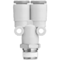Adaptador neumático del Tubo-a-Tubo de Y, empujar hacia adentro 3/8 ", serie KQ2