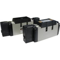Válvula de solenoide, 2-Position doble, 24VDC, Rc 1/2 NPT, 25.4 CFM, 0.1-1 Mpa | SMC