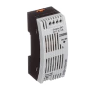 Power Supply, AC-DC, 24V, 0.75A, 85-264V adentro, Enclosed, DIN, Industrial, 18W, STEP Series