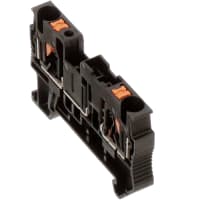 Fusible de las conec TermBlk DINRail Empujar-En serie de 2Conn 24-10AWG 15A 400V pinta