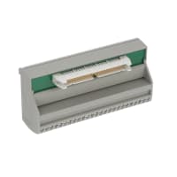 FLK, módulo de interfaz de IDC, montaje del carril del estruendo, varón, 50 poste, C.C. de 60 V, 1A, 65.5m m