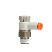 Apresure el regulador, codo, metro-hacia fuera, 5/"32 uno-tocan x 1/"8 NPT con el sellante
