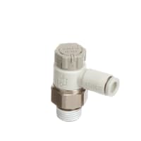 Apresure el regulador, codo, metro-hacia fuera, hilo de rosca de 4mmone-touch x8 de 1/ R con el sellante | SMC