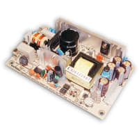 Fuente de alimentación, AC-DC, 5V@3A, 12V@2A, - 5V@0.3A, 90-264V adentro, marco abierto, Pnl Mnt, serie de la pinta