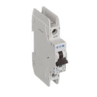 Interruptor, suplementario, mini, curva de C, 10A, 1 poste, solo Pkg, tornillo
