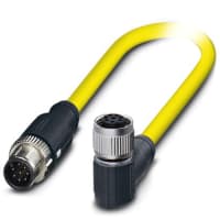 La asamblea de cable, recto femenino masculino M12 Straight-M12, 8 Con, serie de M12 Cordset