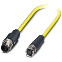 M12-M8; posición 3. blindado; PVC 105C; Enchufe M12 recto al zócalo M8 recto; los 0.5m