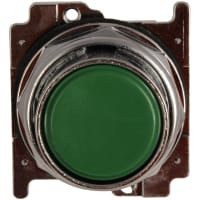 Botón, operador, rubor, verde, 2 ningún bloque del contacto, serie 10250T