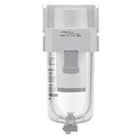 El filtro de aire, modular, máximo de 150 PSI, 3/8NPT vira hacia el lado de babor, las placas del nombre/de la precaución
