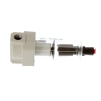 El filtro de aire modular, máximo de 150 PSI, 1/2NPT vira hacia el lado de babor, dren auto, serie del AF