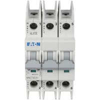 Interruptor, miniatura, tipo WMZT, 10KA, 3 poste, 20A, término de la lengüeta de w/Ring