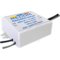 Fuente de alimentación, AC-DC, 11V, 0.5A, 90-264V adentro, sellado, Pnl Mnt, conductor del LED, serie RACD03
