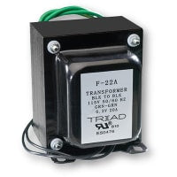 Transformador, alimentación, entrada de 115V, salida de 6,3 VCT a 10 A, t de chasis, conductores