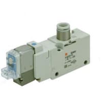 Válvula de solenoide neumática, NPTF 1/4, 4/3