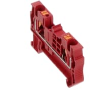 Alimentación del bloque de terminales a través Empujar-En serie roja de las conec pinta 4 RD pinta