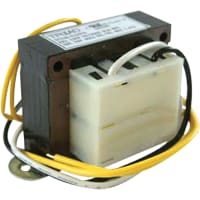 Transformador, clase 2, control, plomos, 120/208/240V, 50VA, 12Vo