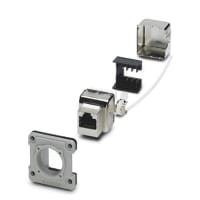 Marco de montaje del panel de Ethernet; RJ45; IP67; VS-08-A-RJ45/MOD-1-IP67-SETLSA