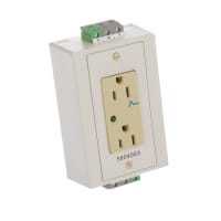 El estruendo CERCA serie DUAL del ENCHUFE con barandilla 15A 120VAC EM-DUO