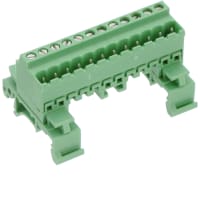 Din Rail Screw 5.08m m 12AWG 320V 12A 12 Position COMBICON UMSTBVK Series