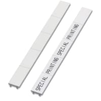 Tira de marcador del bloque de terminales, blanco, sin imprimir, Zack, serie de ZB/ZBF