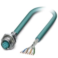 Las series de 1553381, enchufe de las conec del tornillo de 8 postes, contactos de la hembra, aprisa conectan el acoplamiento, IP67